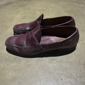 Vintage 90s GH Bass Weejuns Maroon Penny Loafers 11