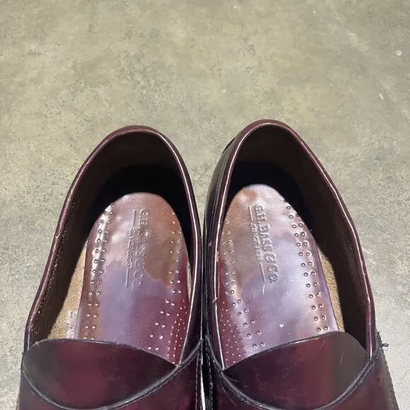 Vintage 90s GH Bass Weejuns Maroon Penny Loafers 11
