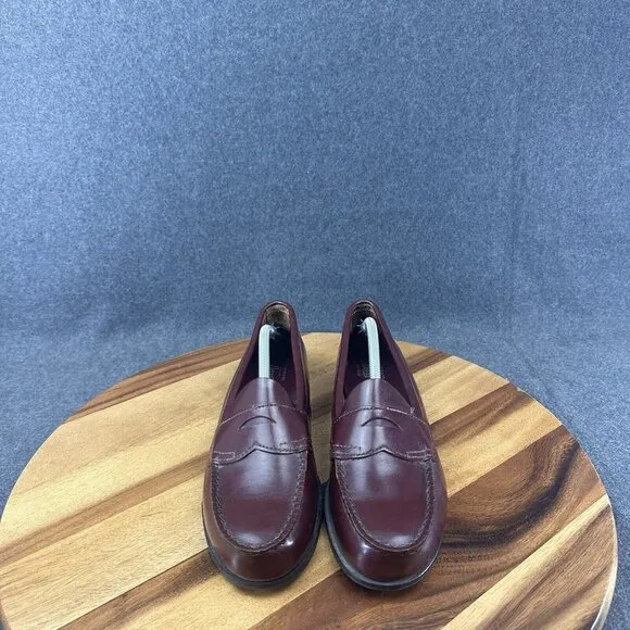 Vintage 90s GH Bass Weejuns Maroon Penny Loafers 9AA 1990s