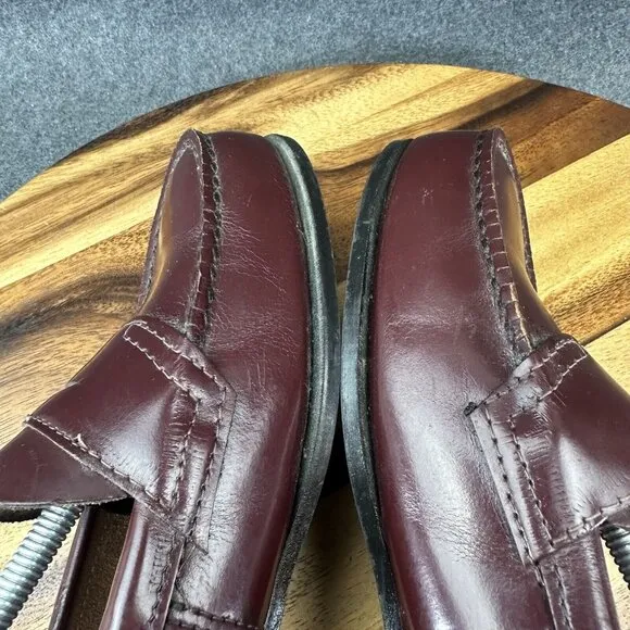 Vintage 90s GH Bass Weejuns Maroon Penny Loafers 9AA 1990s