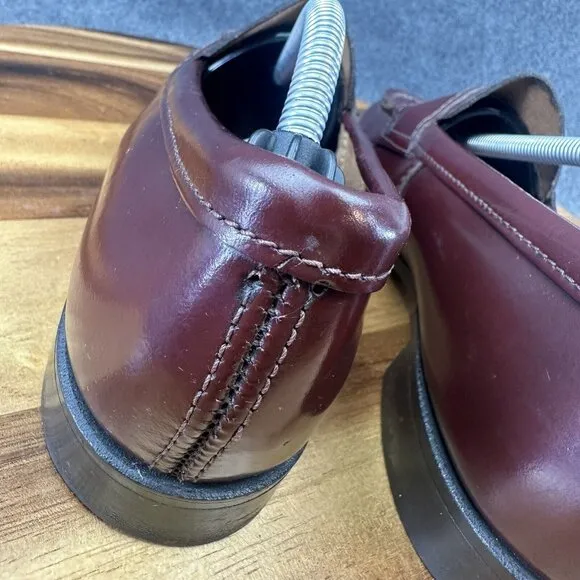 Vintage 90s GH Bass Weejuns Maroon Penny Loafers 9AA 1990s