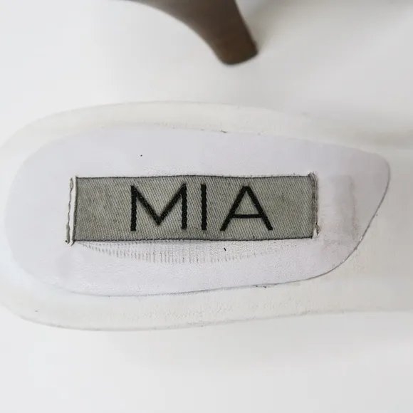 Vintage 90s MIA Buckle Heel Sandals