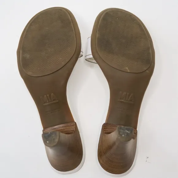 Vintage 90s MIA Buckle Heel Sandals