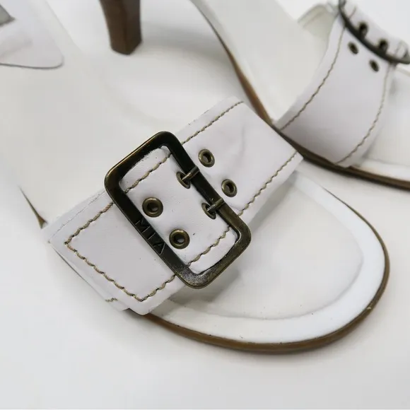 Vintage 90s MIA Buckle Heel Sandals
