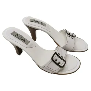Vintage 90s MIA Buckle Heel Sandals