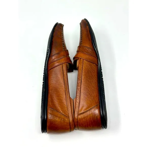 Vintage BALLY Men’s Size 10 M Brown Leather Penny Loafers Made in Italy