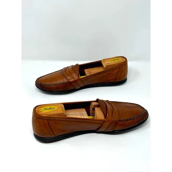 Vintage BALLY Men’s Size 10 M Brown Leather Penny Loafers Made in Italy
