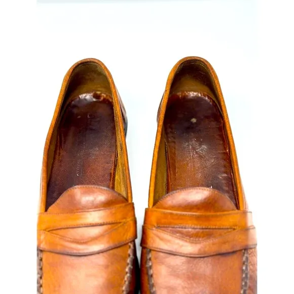 Vintage BALLY Men’s Size 10 M Brown Leather Penny Loafers Made in Italy