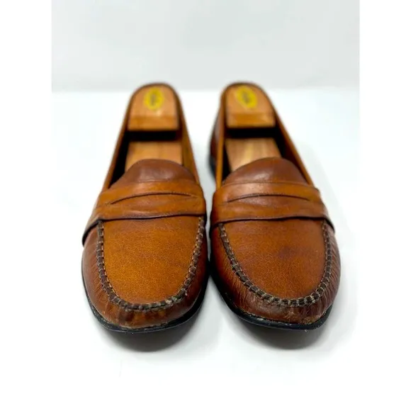 Vintage BALLY Men’s Size 10 M Brown Leather Penny Loafers Made in Italy