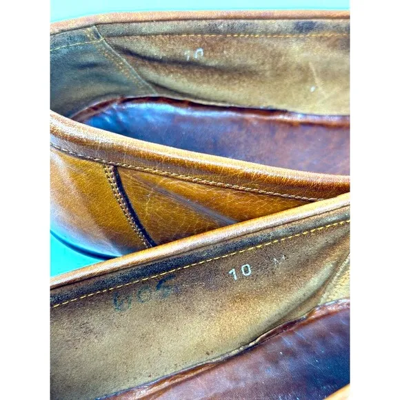 Vintage BALLY Men’s Size 10 M Brown Leather Penny Loafers Made in Italy