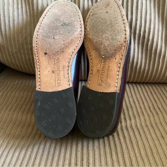 Vintage Bostonian Wine Penny Loafers - Size 9N - Made in USA - EUC