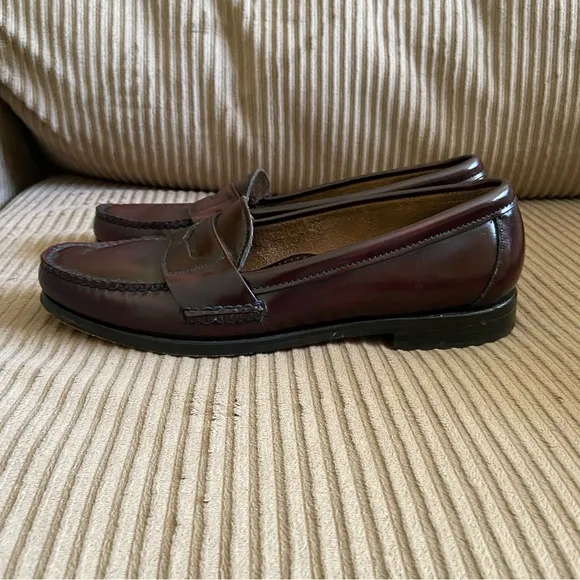 Vintage Bostonian Wine Penny Loafers - Size 9N - Made in USA - EUC