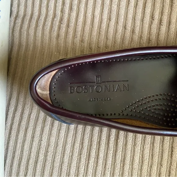 Vintage Bostonian Wine Penny Loafers - Size 9N - Made in USA - EUC