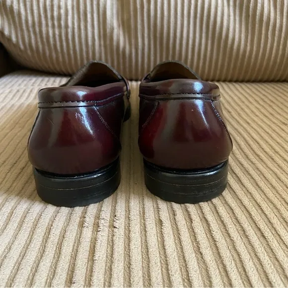 Vintage Bostonian Wine Penny Loafers - Size 9N - Made in USA - EUC