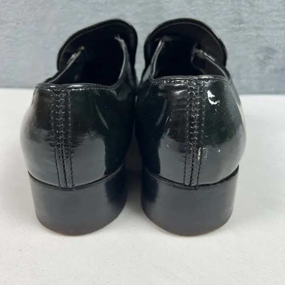 Vintage Dexter Penny Loafers Black Snake Skin Men's Size 9M Made in USA