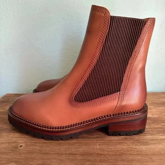 Vintage Havana Fairview Cognac Boots Women’s Size 6.5 90’s Y2K Chunky Sole NEW