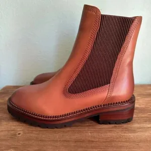 Vintage Havana Fairview Cognac Boots Women’s Size 6.5 90’s Y2K Chunky Sole NEW