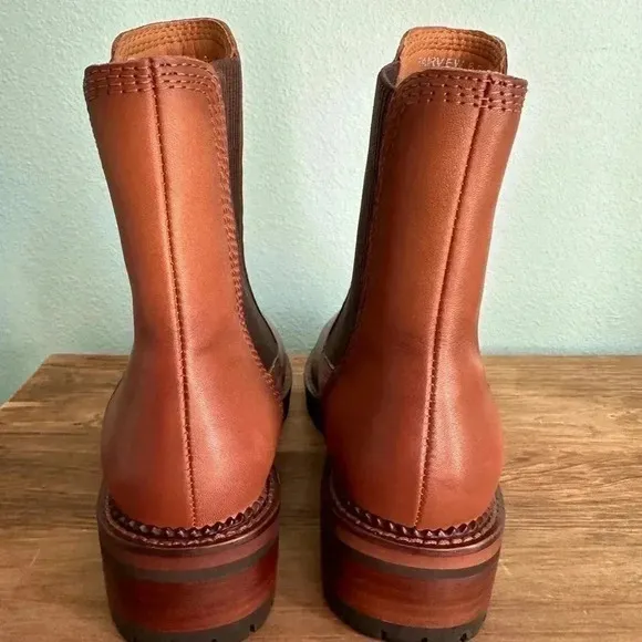 Vintage Havana Fairview Cognac Boots Women’s Size 6.5 90’s Y2K Chunky Sole NEW