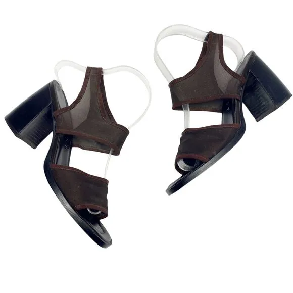 Vintage Nine West Womens Size 6.5 Mesh Ankle Strap Sandals