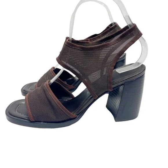 Vintage Nine West Womens Size 6.5 Mesh Ankle Strap Sandals