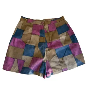 Vintage Patchwork High-Waisted Shorts - Size 11