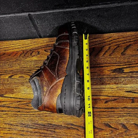 Vintage Sonoma Urban Chunky Brown Leather Platform Lace Up Boots Men’s 11