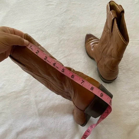 𝅺VINTAGE Tony Lama Lizard Wingtip #7070 Cowgirl Boots