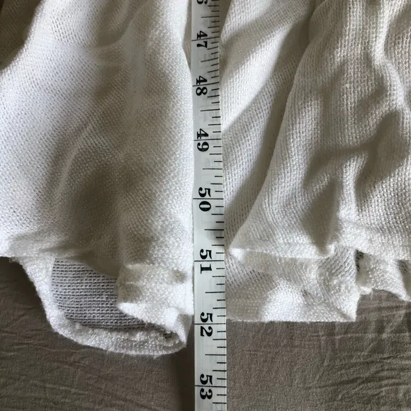 Vintage White Linen Blend Gauze Lagen look Maxi dress