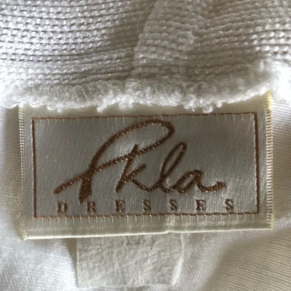 Vintage White Linen Blend Gauze Lagen look Maxi dress