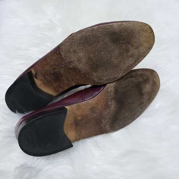 Vintage BALLY of Switzerland Orlando Penny Loafers Leather Slip on Burgundy 7.5