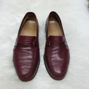 Vintage BALLY of Switzerland Orlando Penny Loafers Leather Slip on Burgundy 7.5