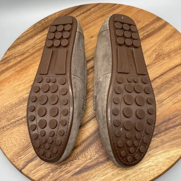 Vionic Hilo Moccasin Womens Size 11 Brown Suede Loafers Driving Comfort Flats