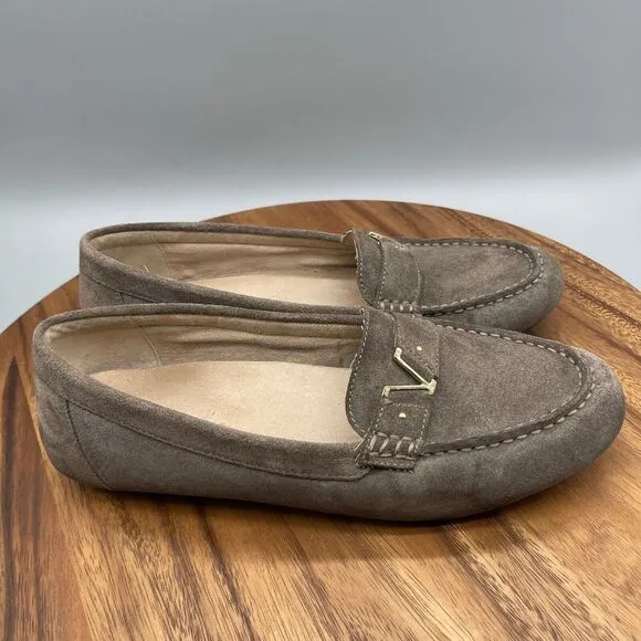 Vionic Hilo Moccasin Womens Size 11 Brown Suede Loafers Driving Comfort Flats
