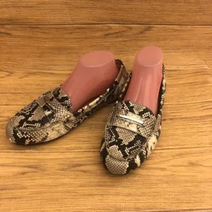 Vionic Honor Ashby Driving Mock snake print Leather slip on Loafers, 10