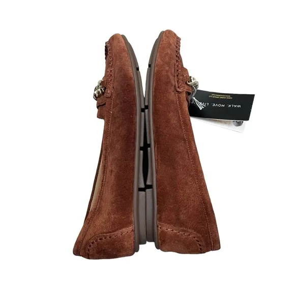 Vionic Mesa Suede Loafers 7 Cognac