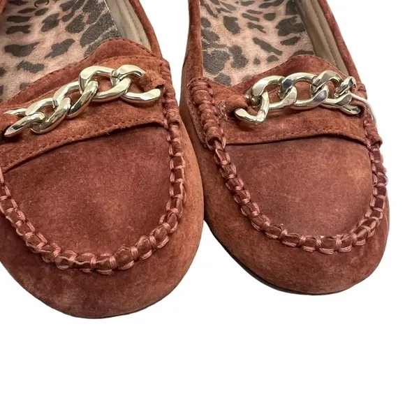 Vionic Mesa Suede Loafers 7 Cognac