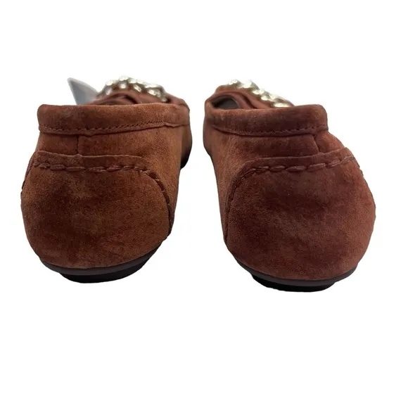 Vionic Mesa Suede Loafers 7 Cognac
