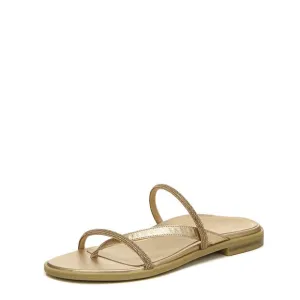 VIONIC PRISM WOMEN'S MINIMALISTIC SLIDE SANDAL GOLD METALLIC - 7 MEDIUM