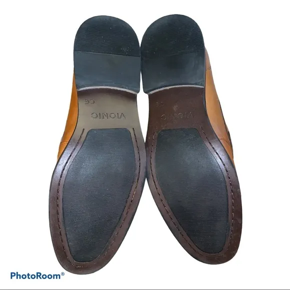 Vionic Snyder Brown Leather Penny Loafers size 8