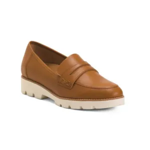 VIONIC Tan Leather Cheryl Ii Comfort Loafers