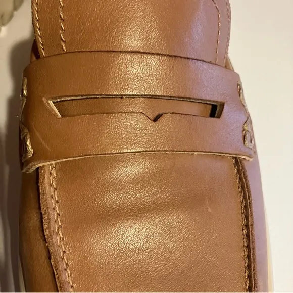 Vionic Tan Slip-On Loafers with Soft Finish and Pull On Tab