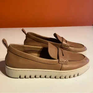 Vionic Tan Slip-On Loafers with Soft Finish and Pull On Tab