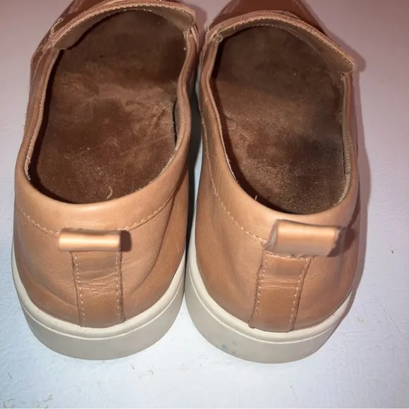 Vionic Tan Slip-On Loafers with Soft Finish and Pull On Tab