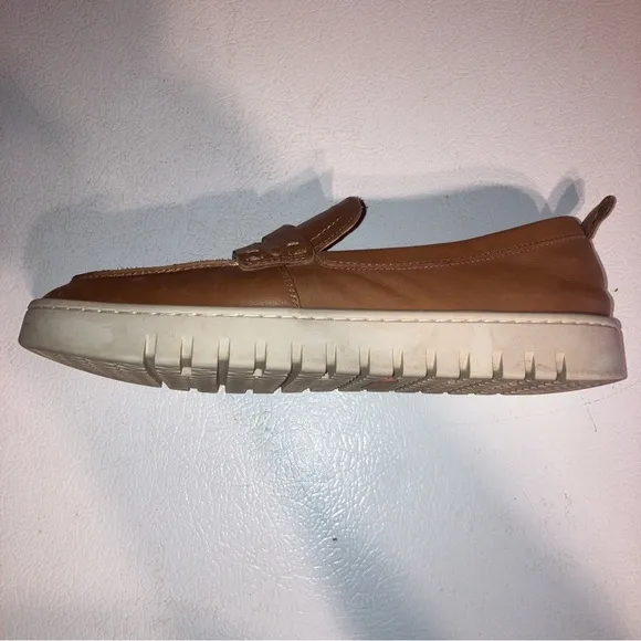 Vionic Tan Slip-On Loafers with Soft Finish and Pull On Tab