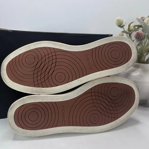Vionic Thompson Slip-on Penny Loafers Casual Comfort Shoe Tan Men 9.5 Wide NWOB