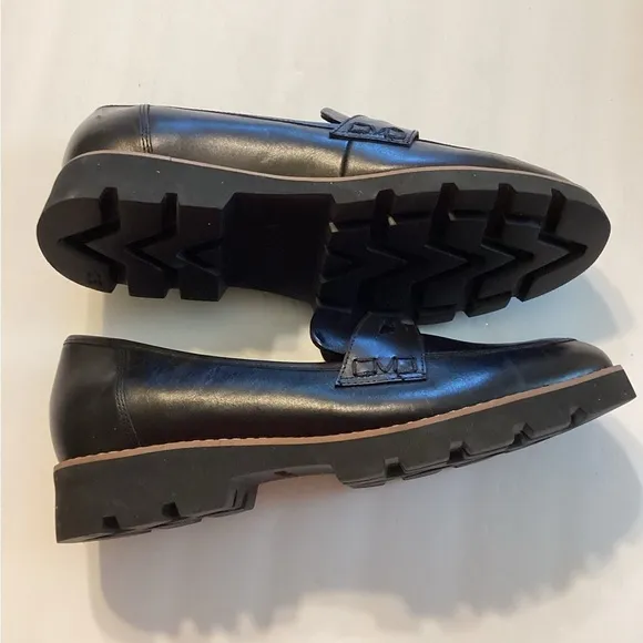 Vionic Women’s Nappa CheryI II Chunky Black Loafers Size 9