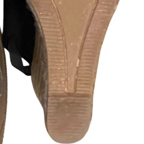 VISCATA Clog, Soft Canvas, Slip-on, Closed Toe, Black Espadrilles Heel, Size 39