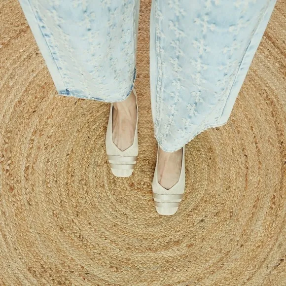 VIVAIA Comfortable Everyday Shoes Beige Ballet Flats size EU/39 US/8