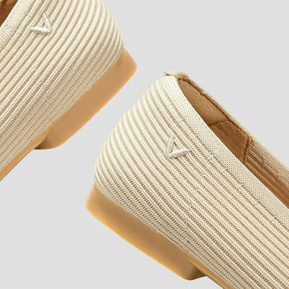 VIVAIA Comfortable Everyday Shoes Beige Ballet Flats size EU/39 US/8