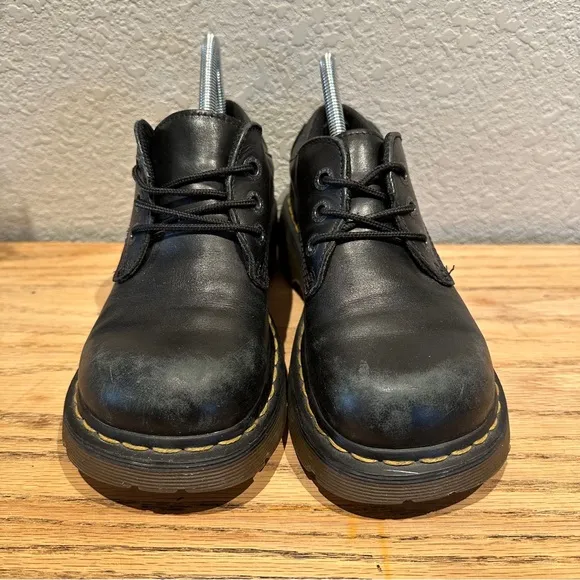 VTG Doc Dr. Martens Chanda Oxford Women's US 8 Platform Chunky Black GC09J EUC